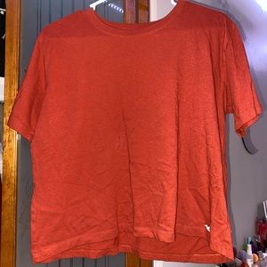 Burnt orange Hollister crop top